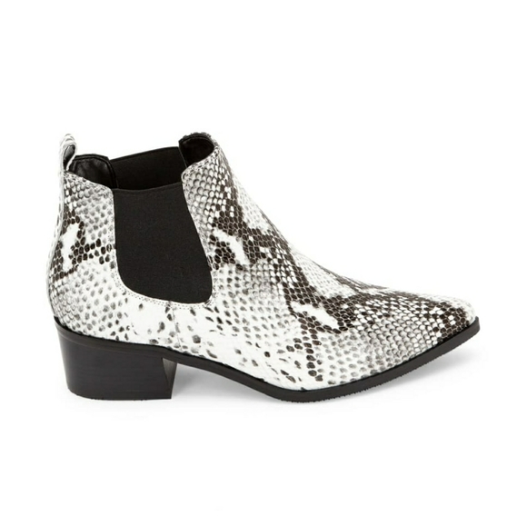 Stylish Blondo Waterproof Snake Embossed Booties - Picture 2 of 5